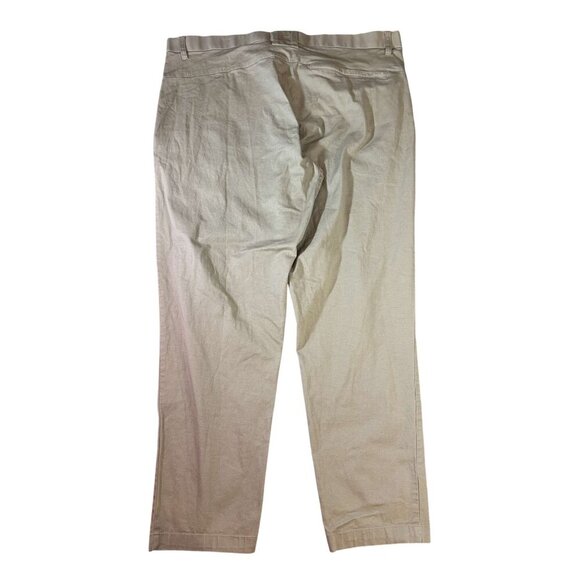 Mens Fabletics Beige Lightweight Khaki Chino Pants W/ Zippered Pockets 38x32 - Picture 2 of 9